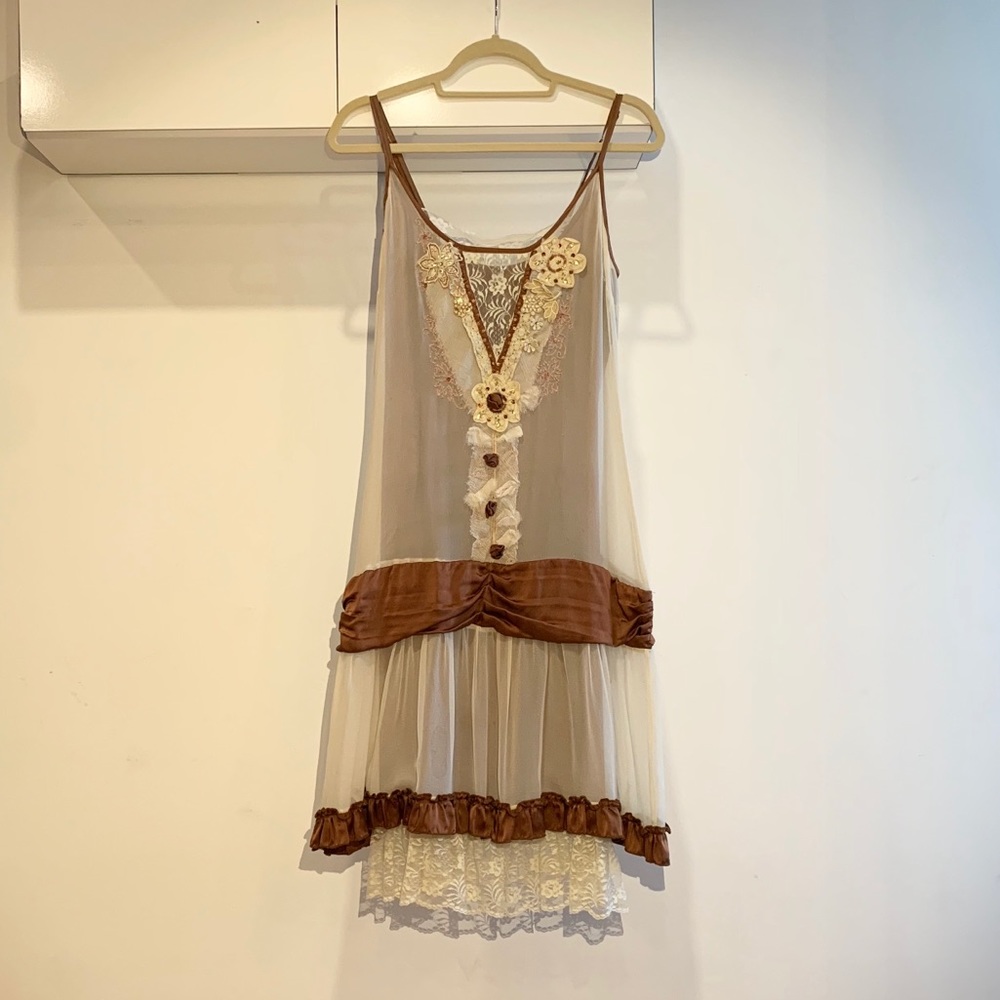 Tracy Reese Vintage 2 pc Flapper Style Dress 6